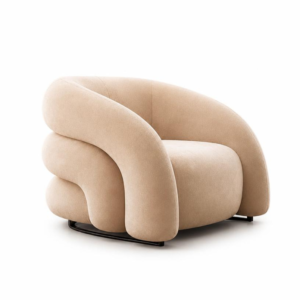 white backg. beige chair product photo